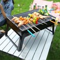 thumbnail image 4 of Outdoor Foldable Barbecue Rack Portable Heat Resistance BBQ Holder for Camping, 4 of 5