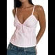 thumbnail image 3 of Camisola Sin Mangas con Tirantes Finos para Mujer, Top de Verano para Salir Rosa M, 3 of 8