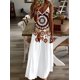 thumbnail image 2 of Falda de tirantes estilo bohemio de verano para mujer, vestido informal holgado de corte A largo, elegante y nuevo para playa., 2 of 4