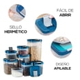 thumbnail image 4 of Set de 3 Recipientes Herméticos para Almacenar Alimentos | Organizador de Cocina | Contenedores para Alimentos | Recipientes Practicos para Snacks, 4 of 5