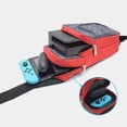 thumbnail image 3 of Redcolurful Portable Shoulder Storage Bag Adjustable Multi-purpose Lightweight Chest Case Oled Accessories Compatible For Nintendo Switch, 3 of 9