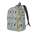 thumbnail image 1 of Disketp Lightning Bolts print Canvas Backpack Lightweight Travel Daypack Student Rucksack Laptop Backpack-Small, 1 of 5