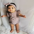 thumbnail image 3 of Maxcozy Toddler Baby Girl Solid Bodysuit Romper Jumpsuit One-Pieces Clothes Outfits, 3 of 9