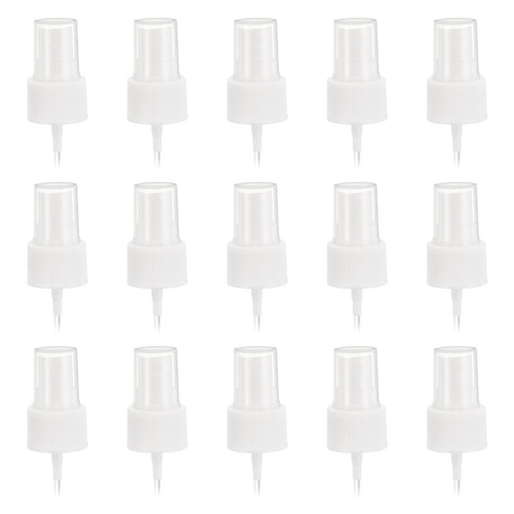 50 Pcs White Spray Top, 24/410 Fine Mist Sprayer Reusable Replacement Spray Bottle Pump Plastic Top