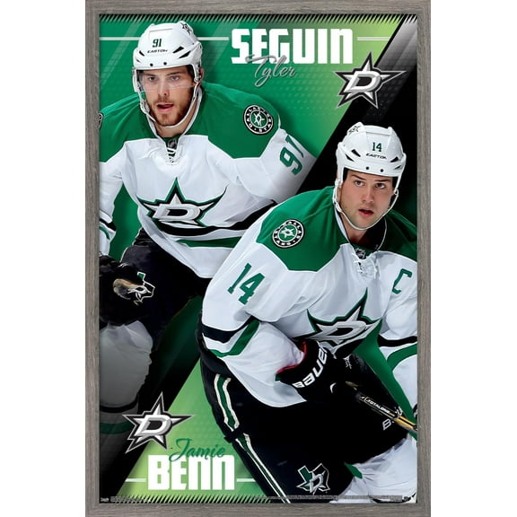 NHL Dallas Stars - Tyler Seguin and Jamie Benn 14 Wall Poster, 14.725" x 22.375", Framed