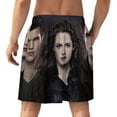 thumbnail image 3 of The Twilight Saga Men's Short Pajama Pants Soft Trendy Sleep Shorts Breathable Ice Silk Lounge Shorts 3XL, 3 of 8