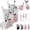 2-White, variant on 2026 New Standing Toiletry Bag, Hanging Portable Lightweight Travel Toiletry Bag, EVA Mesh Waterproof Large Capacity Cosmetic Storage Bag for Travel, Toothbrush, Toothpaste (White)