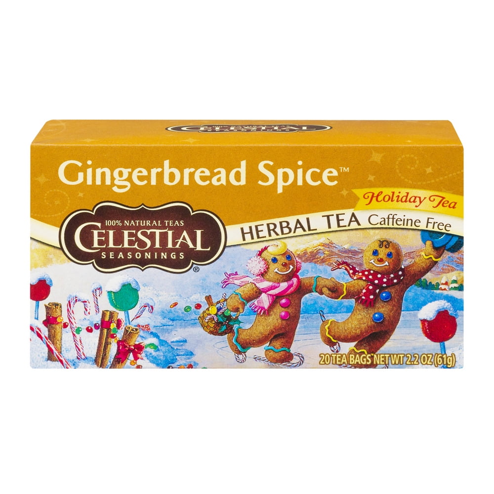 Celestial Seasonings 157339 Holiday Herbal Tea Gingerbread Spice Caffeine Free Case Of 6... by The Hain Celestial Group, Inc.