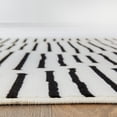 thumbnail image 3 of World Rug Gallery Boho Stripe Design Area Rug - CREAM 2'x7', 3 of 9
