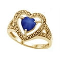 thumbnail image 2 of Tommaso Design� Heart Shape 6mm Created Star Sapphire Ring, 2 of 9