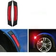 thumbnail image 1 of 2 Pcs Autocollants 3D Super Réfléchissants Bandes en Fibre de Carbone Protection Anti-Rayures pour Moyeu de Roue de Voiture Autocollants de Garniture Réflecteur de Sécurité, 1 of 6