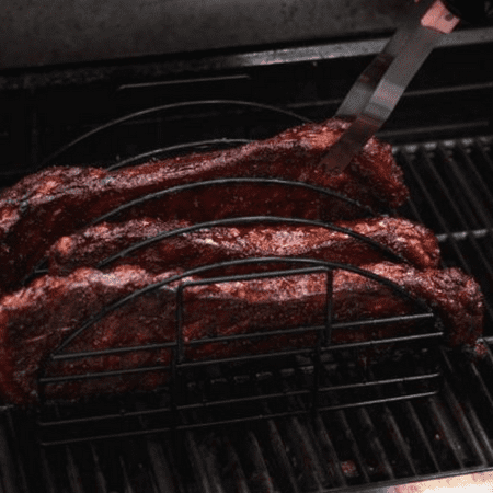 Steven Raichlen Stainless Steel Ultimate Rib Rack, Black