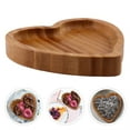 thumbnail image 2 of Bandeja de madera de bambú para guardar baratijas, bandeja con forma de corazón, bandeja para joyas, bandeja para aperitivos, 2 of 8