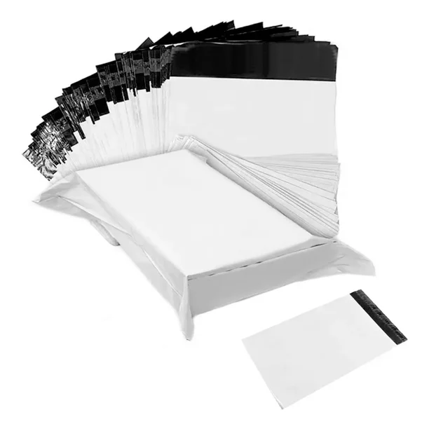 50 Bolsa Sobre Paqueteria Poly Flyer Mensajeria 60x76 Color Blanco 60x76