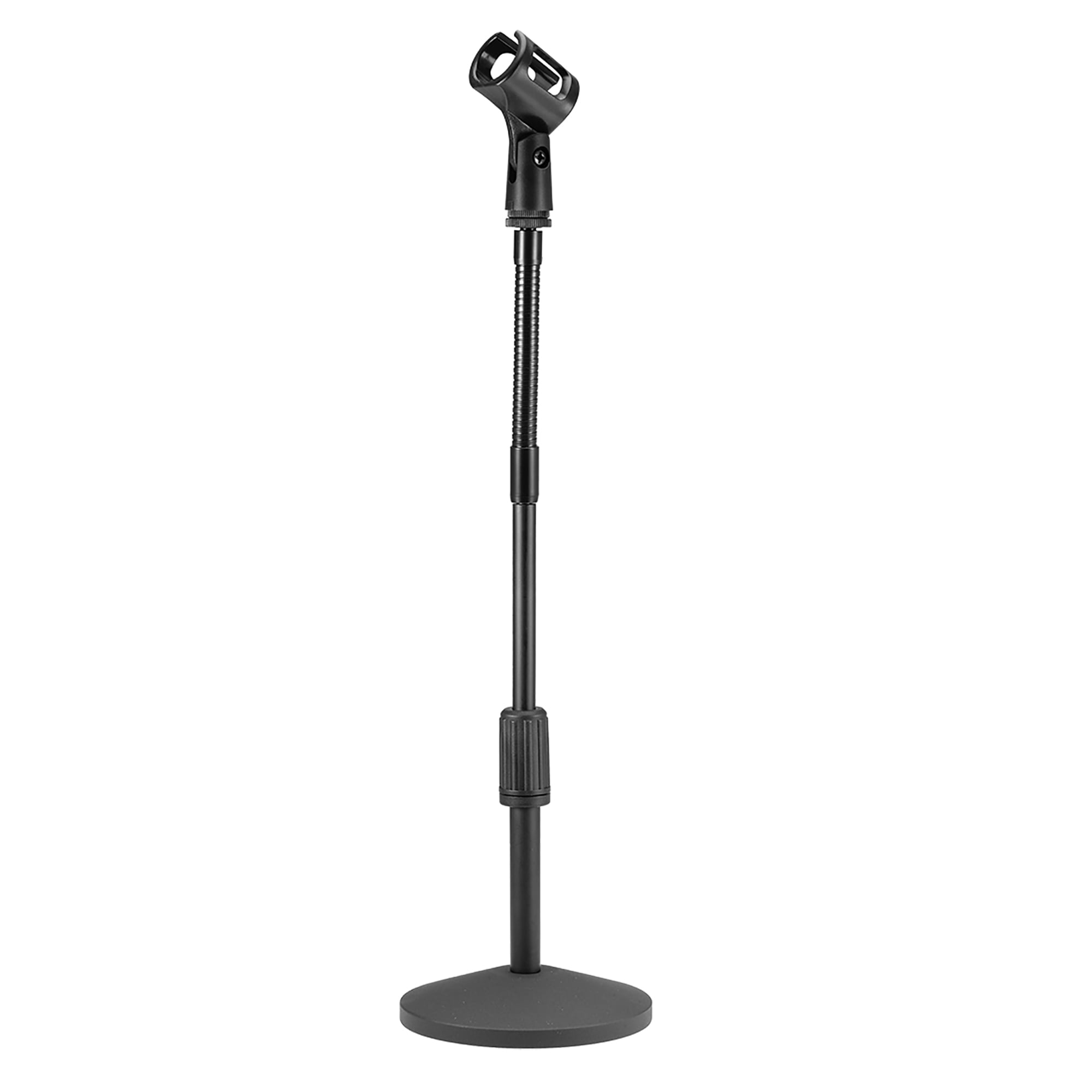 Unique Bargains Microphone Holder Desktop Tabletop Stand Holder Steel