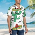 thumbnail image 5 of Cactus Stay Wild Hawaiian Shirts For Men, Summer Short-Sleeve Relaxed-Fit Button-Down Shirts Medium, 5 of 9