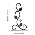 thumbnail image 2 of WEUVEB Gancho Colgante De Pared En Hierro Negro Para Soporte De Macetas Y Hogar, 2 of 7