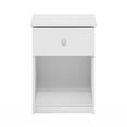 thumbnail image 7 of Furinno TIDUR Night Stand, Nightstand with Drawer, Bedside Table, End Table, Side Table with Storage Shelf, Knob Handle Drawer, for Bedroom, Living Room, Plain White, 7 of 7