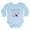Sky Blue, variant on CafePress - Kiniart Saint & Sinner Long Sleeve Infant Bodysuit - Long Sleeve Cotton Baby Bodysuit