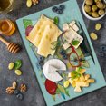 thumbnail image 5 of Graduation Cutting Board, Hipster Giraffe Animal Glasses and Cap Geek Student in, Decorative Tempered Glass Cutting and Serving Board, Large Size, Multicolor, by Ambesonne, 5 of 5