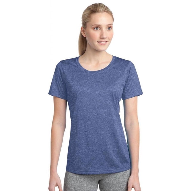 Sport-Tek T-Shirt Col Rond pour Femmes, Vrai Royal Heather, TTTG