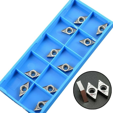 

Yohoo 10pcs DCGT070202-AK DCGT21.50.5-AK H01 Carbide Inserts for Aluminum blade