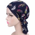 thumbnail image 1 of Turban pour Femmes Imprimé - Foulard en Coton Extensible Bonnet Chimio, 1 of 3