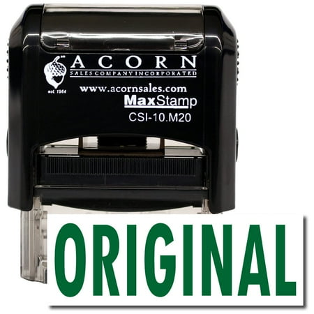 Self-Inking Original Stamp with Yellow Ink