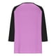 thumbnail image 5 of Blusa,Camiseta raglán con cuello en V para mujer, manga 3/4, blusa informal de cuello redondo para estar en casa, sopatenor, 5 of 9