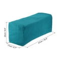 thumbnail image 2 of Unique Bargains 2pcs Stretch Armrest Covers, Couch Arm Covers with Twist Pin, Protector Slipcovers for Chairs Sofa Blue, 2 of 7