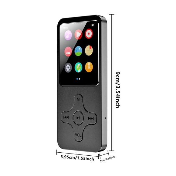 Lecteur MP3 Mini Écran 1.77 Pouces Enregistreur Radio Randonnée Jogging Portable Lecteur de Musique Vidéo Lecteur de Livre Électrique Sans Carte TF