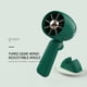 thumbnail image 4 of Ventilador portátil USB de mano | Mini ventilador de escritorio de 3 velocidades para oficina y viajes | Batería recargable de 5000 mAh, plegable y silencioso | Blanco, azul, verde, 4 of 4