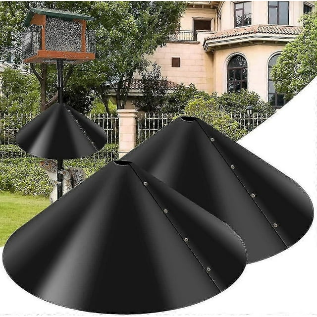 2pcs Squirrel Baffle Set, 18inch Around Squirrel Guard Baffle, Squirrel Baffle Wrap Guard, Around Protective Bird House Guard Wrap, Reusable Raccoon A