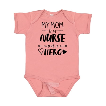 

Inktastic My Mom is a Nurse and a Hero Gift Baby Boy or Baby Girl Bodysuit