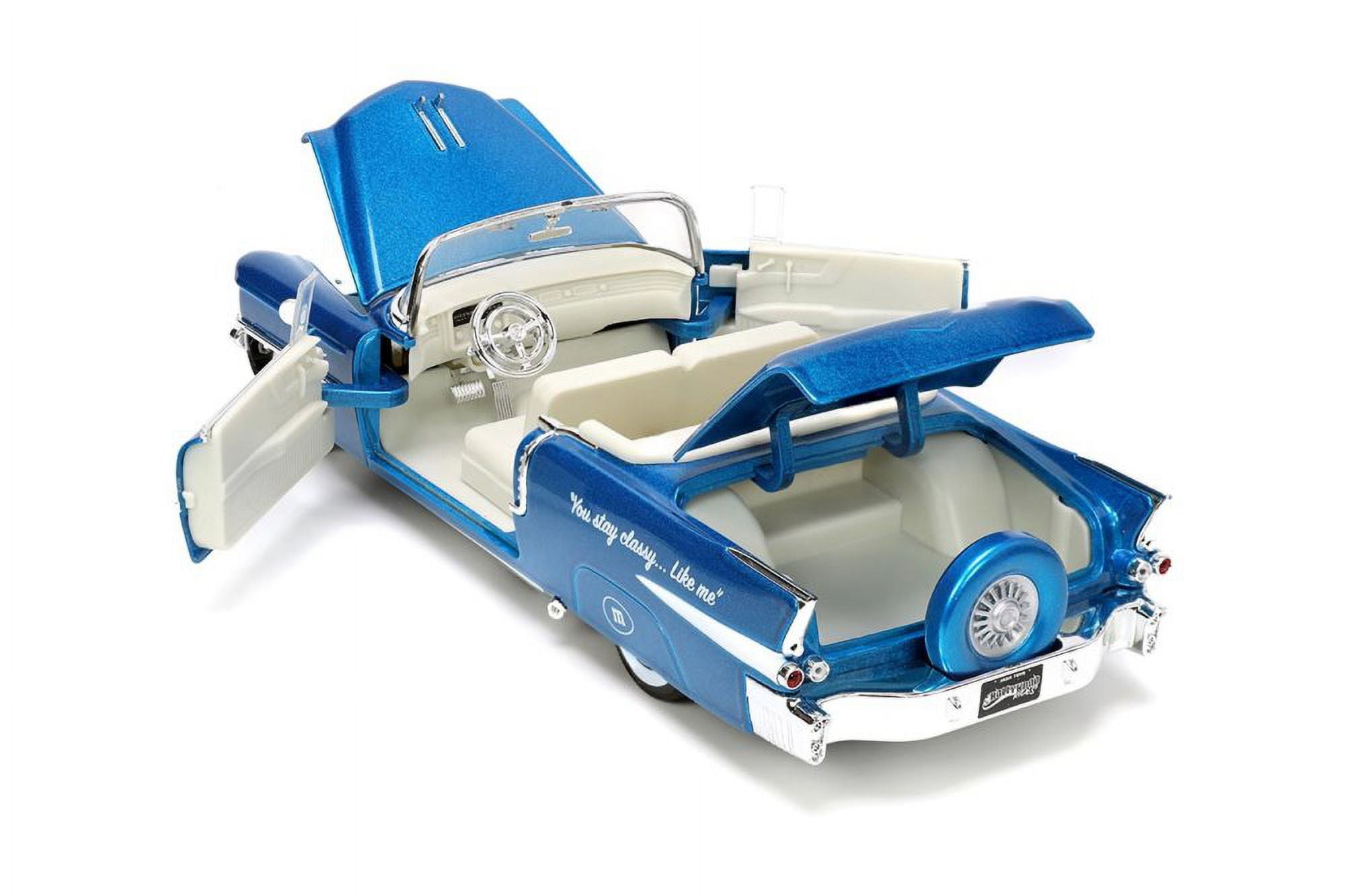 1956 Cadillac Eldorado Convertible w/ Blue M&M's Figure