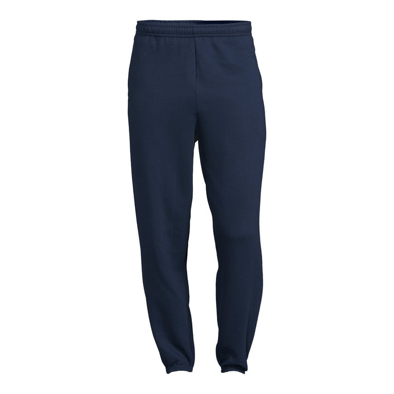Quealent Mens Work Pants Men's Sweatpants, EcoSmart Sweatpants for Men,  Men's Lounge Pants with Cinched Cuffs,Navy S