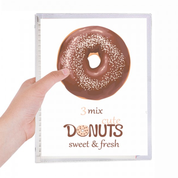 Chocolate Dessert Sweet Food Notebook Loose Diary Refillable Journal Stationery