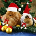 thumbnail image 7 of Dalrosia Christmas Pet Chicken Hat Scarf Set, Small Animal Scarf and Mini Santa Hat with Adjustable Chin Strap for Duck Hen Hamster Rabbit Kitty Parrot Puppy Lizard, 7 of 7