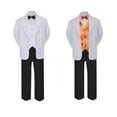thumbnail image 2 of 7pc Boy Formal Black & White Suit Tux Set Satin Bow Tie & Vest Baby Sm-20 Teen, 2 of 3