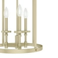 thumbnail image 4 of Hunter - Briargrove 3-light Modern Brass, Medium Size Chandelier, Dimmable, Formal Style, Cylinder Shaped, for Bedrooms, Dining, Living Rooms - 19697, 4 of 6