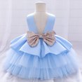 thumbnail image 1 of Vestido de bebé, vestido de novia con encaje calado, vestido lavado, vestido de princesa de algodón para niños, vestido, 1 of 6