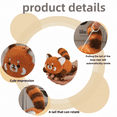 thumbnail image 4 of Cuddly Panda Red Panda Pulling Thread Plush Toys Funny Rotation Animal Plush Pendants Keychain Bags Decor Gift, 4 of 11