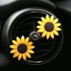thumbnail image 2 of Clip de ventilación para difusor de coche, lindo ambientador de aire para coche, Clip de girasol para coche, decoraciones interiores de ventilación (amarillo) (2 unidades), 2 of 5