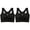 Black, variant on Women's Color Blocked Large Elastic Vest Style Underwear Bra, Jelly Bras for Women, Womens Bras, Push Up Bra No Underwire