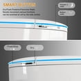 thumbnail image 4 of Smart Toilet with Built-In Bidet, One Piece Toilet with Auto Open/Close Lid, Dual Flush, Hip & Female Clean, Foam Shield, Heated Seat, Foot Sensor Flush, Instant Warm Water, Dryer, Night Light, 4 of 8