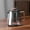 Wooden handle Yushan pot smoky gray, variant on Borosilicate Glass Teapot with Wooden Handle, High Heat Resistant Clear Tea Server with Brushed Metal Finish, Novelty Glass Teapot, Perfect Gift for Christmas Halloween Easter Thanksgiving Holiday