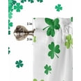 thumbnail image 6 of Valance Curtains for Windows Green Clover St. Patrick''s Day Kitchen Curtains Window Treatment Irish Holiday Decor Gold Coin Lucky Short Curtain Valances for Kitchen Bathroom Living Room, 6 of 6