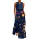 thumbnail image 1 of Gibobby Vestidos Casuales para Mujer Vestido largo adecuado para mujer, vestido largo elegante suelto a la moda de verano para mujer, vestidos florales (Azul oscuro,XL), 1 of 5
