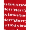 thumbnail image 3 of Infants & Toddlers Wool Knitted Winter-Thick Thermal Leggings | Digital Design Merry Christmas Text (Red, 18M), 3 of 5