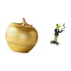 thumbnail image 5 of Escultura de frutas,Figura decorativa de fruta para decoración del hogar,Escultura de estatua decorativa de resina,Figura de escritorio,Estatua de rana camarero,estante,escritorio,decoración, 5 of 8